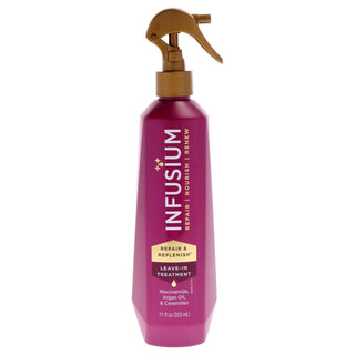 Infusium Repair and Replenish Leave in Treatment for Unisex - 11 oz Treatment for Stronger, Healthier Hair