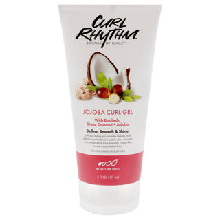 Curl Rhythm Jojoba Curl Gel for Women - 6 oz Gel for Defined Curls and Frizz Control