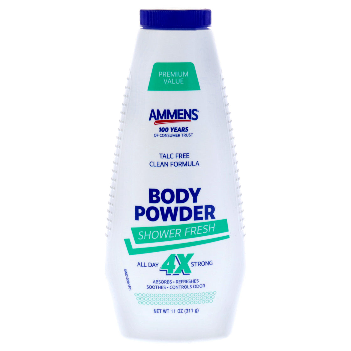Shower Fresh Body Powder by Ammens for Unisex - 11 oz Powder
