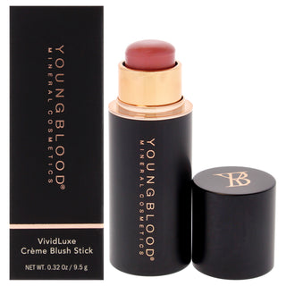 Youngblood VividLuxe Creme Blush Stick in Mulberry - 0.32 oz Blush for Women