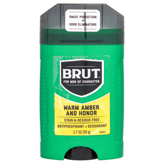 Brut Warm Amber and Honor Antiperspirant Deodorant for Men - 2.7 oz Stick