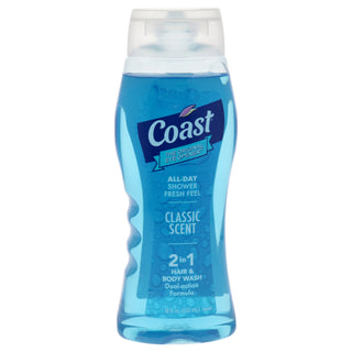 Coast 2-in-1 Hair and Body Wash - Classic Scent for Unisex - 18 oz Body Wash