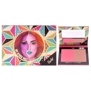 Rude Cosmetics My Other Half Duo Shade Face Palette - Double Faced for Women - 0.4 oz Makeup
