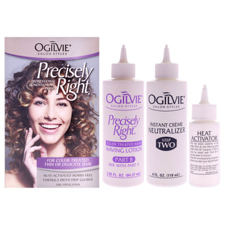 Precisely Right Professional Conditioning Perm for Thin or Delicate Hair - 1 Application Treatment by Ogilvie Salon Styles