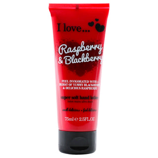 Super Soft Hand Lotion - Raspberry and Blackberry by I Love Cosmetics for Women - 2.5 oz Lotion