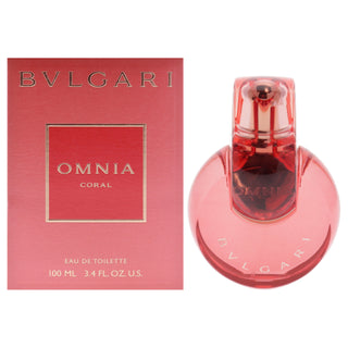 Bvlgari Omnia Coral for Women - 3.4 oz EDT Spray - Floral and Fruity Fragrance for Women
