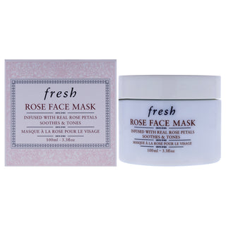 Fresh Rose Face Mask for Women - 3.3 oz, Luxurious Skin Care Mask for Radiant Complexion