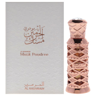 Al Haramain Musk Poudree Concentrated Perfume Oil for Unisex - 0.37 oz