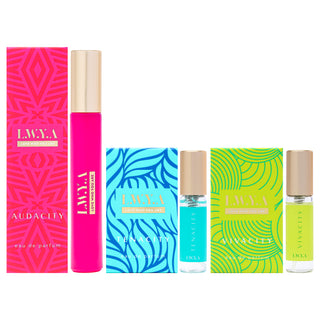 Audacity Discovery Set for Women - 3 Pc Mini Gift Set with Audacity, Tenacity and Vivacity EDP Sprays