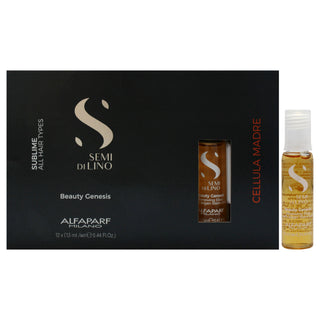 Semi Di Lino Sublime Cellula Madre Beauty Genesis by Alfaparf Milano for Unisex - 12 x 0.44 oz Treatment