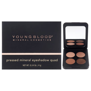 Youngblood Pressed Mineral Eyeshadow Quad - Sweet Talk for Women - 0.14 oz Eye Shadow