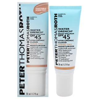 Peter Thomas Roth Water Drench Hyaluronic Cloud Sheer Tint Moisturizer SPF 45 for Women - 1.7 oz