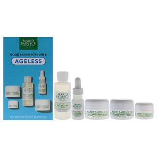 Get Youthful & Radiant Skin with Mario Badescu's Good Skin Is Forever and Ageless 5 Pc Skincare Set for Women