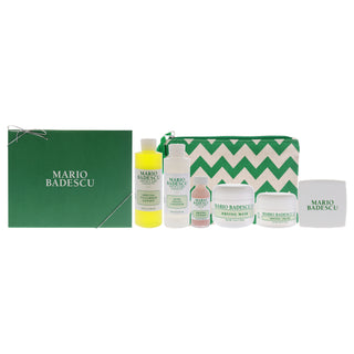 Mario Badescu Acne Control Kit for Unisex - 5 Pc Set for Clear and Healthy Skin