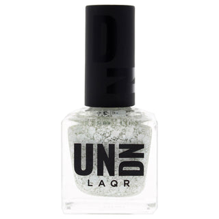 Vegan Nail Polish in Pink-Blue Splatter by UNDN for Women - 0.5 oz Bottle