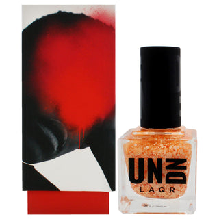 Vegan Nail Polish - 0208 Orange Splatter by UNDN for Women - 0.5 oz Nail Polish