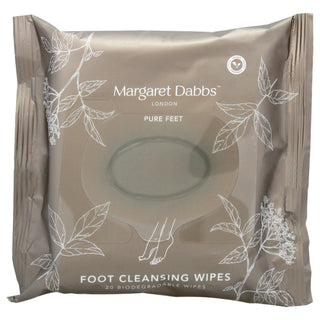 Margaret Dabbs Pure Foot Cleansing Wipes for Unisex - 20 Count Wipes