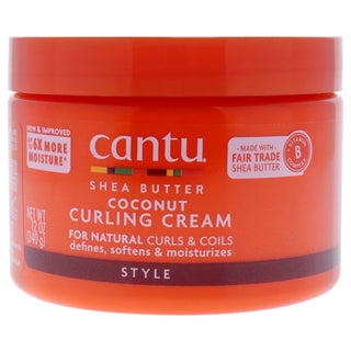Cantu Shea Butter Coconut Curling Cream for Unisex - 12 oz Cream
