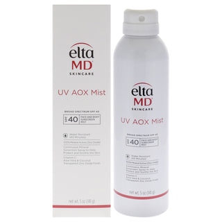 EltaMD UV AOX Mist SPF 40: Lightweight Sunscreen Protection for Unisex - 5 oz Mist