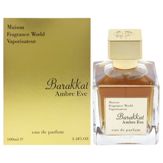 Maison Barakkat Amber Eve by Fragrance World for Unisex - 3.4 oz EDP Spray