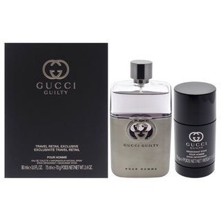 Gucci Guilty by Gucci for Men - 2 Pc Gift Set 3oz EDT Spray, 2.4oz Deodorant Stick