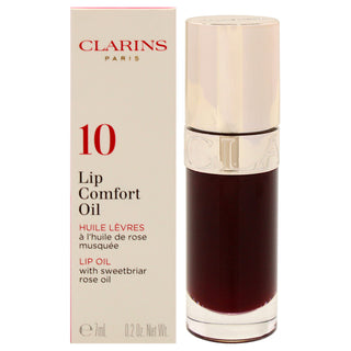 Lip Comfort Oil - 10 Plum by Clarins for Women - 0.2 oz Lip Oil