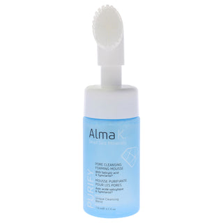 Alma K Pore Cleansing Foaming Mousse Cleanser for Women, 3.7 oz - Gentle Facial Skincare Product for Clear Skin