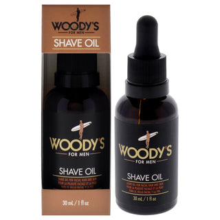 Woodys for Men Shave Oil - Moisturizing 1 oz Oil for Smooth Shave