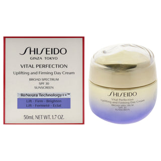 Shiseido Vital Perfection Uplifting and Firming Cream SPF 30 for Women - 1.7 oz Cream