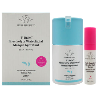 Drunk Elephant F-Balm Electrolyte Waterfacial Hydrating Mask for Women - 1.69 oz Mask