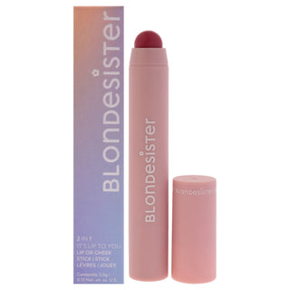 Blondesister 2 in 1 Its Up To You Lip and Cheek - 04 Berry Red Makeup for Women - 0.12 oz - Perfect for a Flawless Look