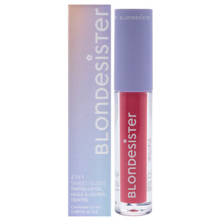 2 in 1 Sweet Gloss Tinted Lip Oil - 03 Cherry Pie by Blondesister for Women - 0.084 oz Lip Oil