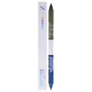 Formula Z Happy Stick Eyeliner in Sky-Emerald - 2 x 0.02 oz - Long Lasting and Easy to Apply