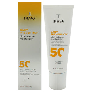 Image Daily Prevention Ultra Defense Moisturizer SPF 50 - 2.6 oz Sunscreen for Unisex
