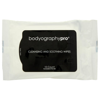 Bodyography Cleansing and Soothing Wipes for Women - Pack of 10 Wipes