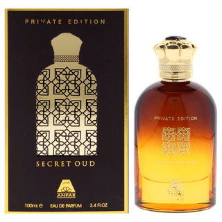 Private Edition - Secret Oud by Anfar for Men - 3.4 oz EDP Spray - Exude Masculine Mystery with This Captivating Fragrance