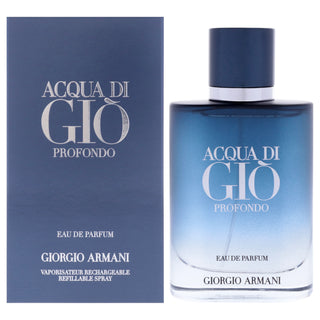 Acqua Di Gio Profondo by Giorgio Armani for Men 1.6 oz Eau de Parfum Spray - Sophisticated Fragrance for Him