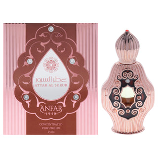 Attar Al Surur by Anfar for Women - 0.5 oz Concentrated Perfume Oil for Long-Lasting Scent