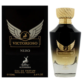 Maison Alhambra Victorioso - Nero Men's EDP Spray 3.4 oz - Rich and Sophisticated Fragrance