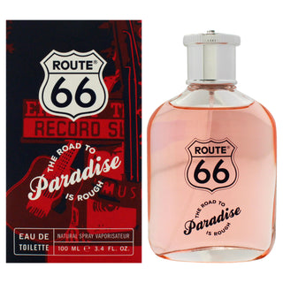 The Road To Paradise Is Rough by Route 66 for Men - 3.4 oz EDT Spray
