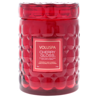 Voluspa Large Cherry Gloss Candle for Unisex - 18 oz Luxurious Cherry Scent