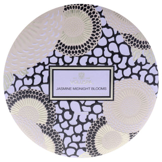 Voluspa Japonica Collection 3 Wick Tin Candle - Jasmine Midnight Blooms - 12 oz Candle for Unisex