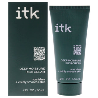 ITK Deep Moisture Rich Cream for Women - Hydrating 2 oz Cream for Dry Skin