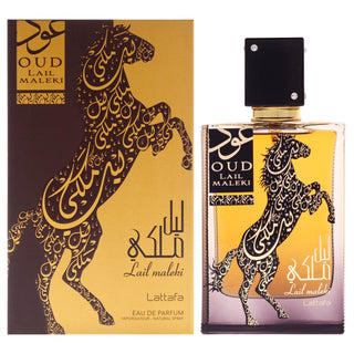 Lattafa Oud Lail Maleki for Men EDP Spray - 3.4 oz - Exotic Fragrance for Men