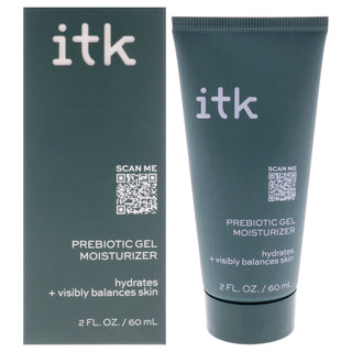 ITK Prebiotic Gel Moisturizer for Women - Hydrating 2 oz Gel Formula