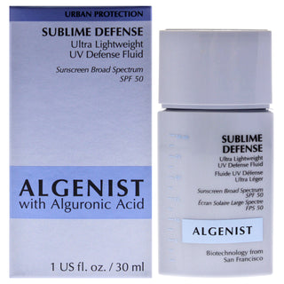 Algenist Sublime Defense Ultra Lightweight UV Defense Fluid SPF 50 for Women - 1 oz Sunscreen