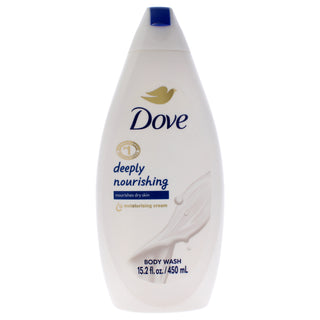 Body Wash - Deeply Nourishing by Dove for Unisex - 15.2 oz Body Wash