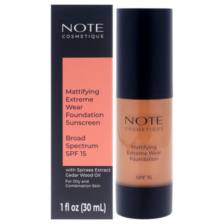 Note Cosmetique Mattifying Extreme Wear Foundation SPF 15 - 113 Honey Bronze for Women - 1 oz Foundation
