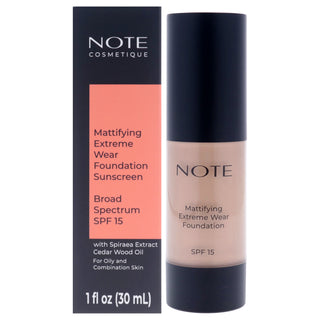 Note Cosmetique Mattifying Extreme Wear Foundation SPF 15 in 116 Golden Beige - 1 oz