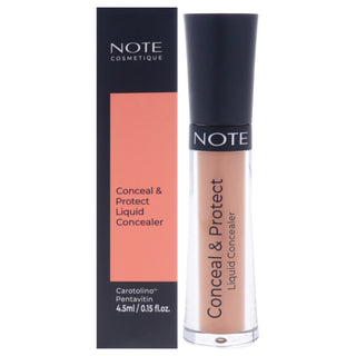 Note Cosmetique Conceal and Protect Liquid Concealer in Hazelnut for Women - 0.15 oz Concealer